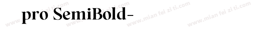 小米兰享pro SemiBold字体转换